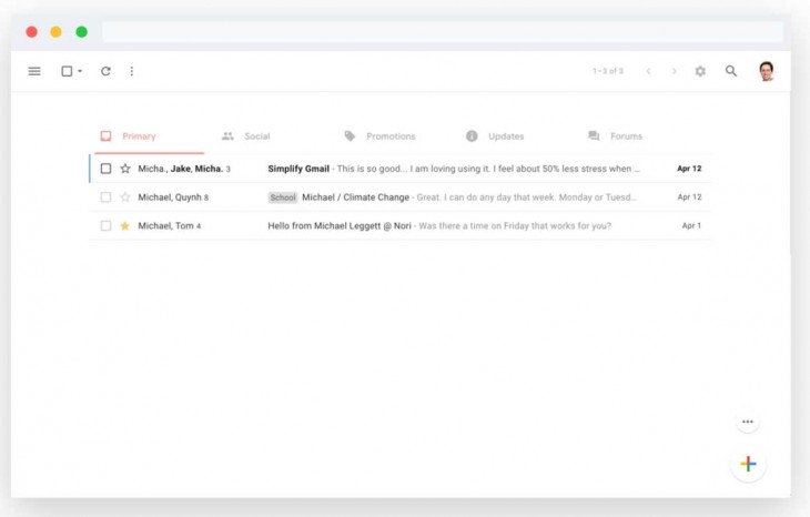 gmail simplificado
