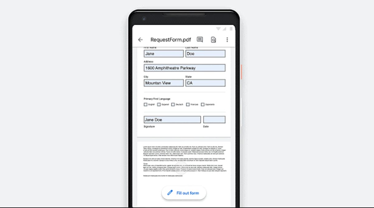 Google Drive ya permite rellenar formularios PDF desde el móvil