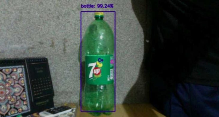 botella detectada
