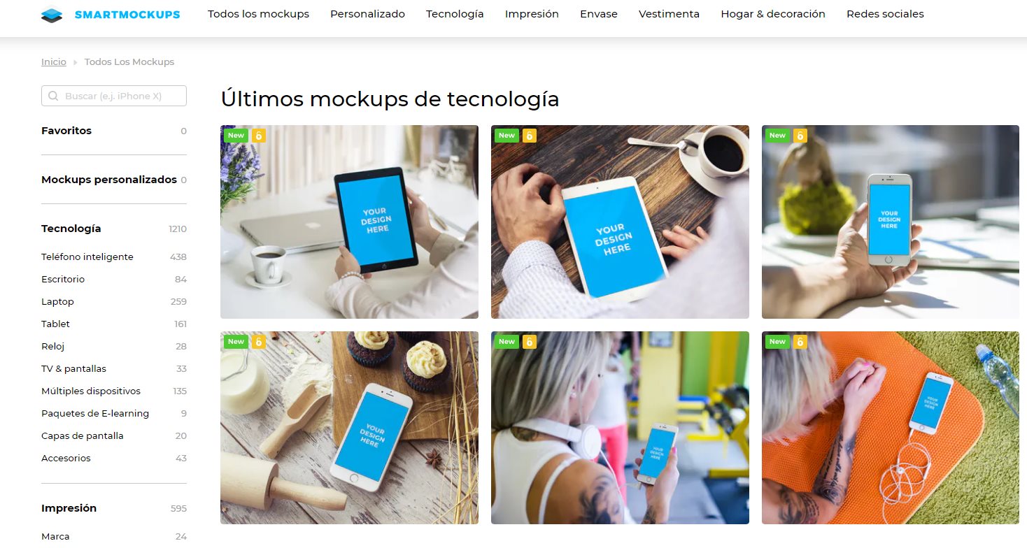 Download Smartmockups ya está en español, para crear mockups sin usar Photoshop