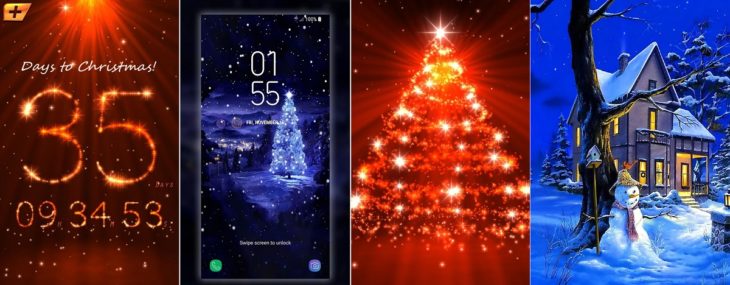 Las mejores apps con fondos de pantallas navideños para Android