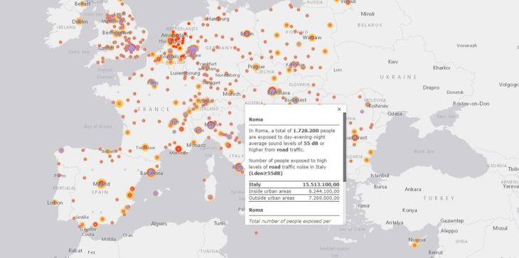 contaminación acústica Europa