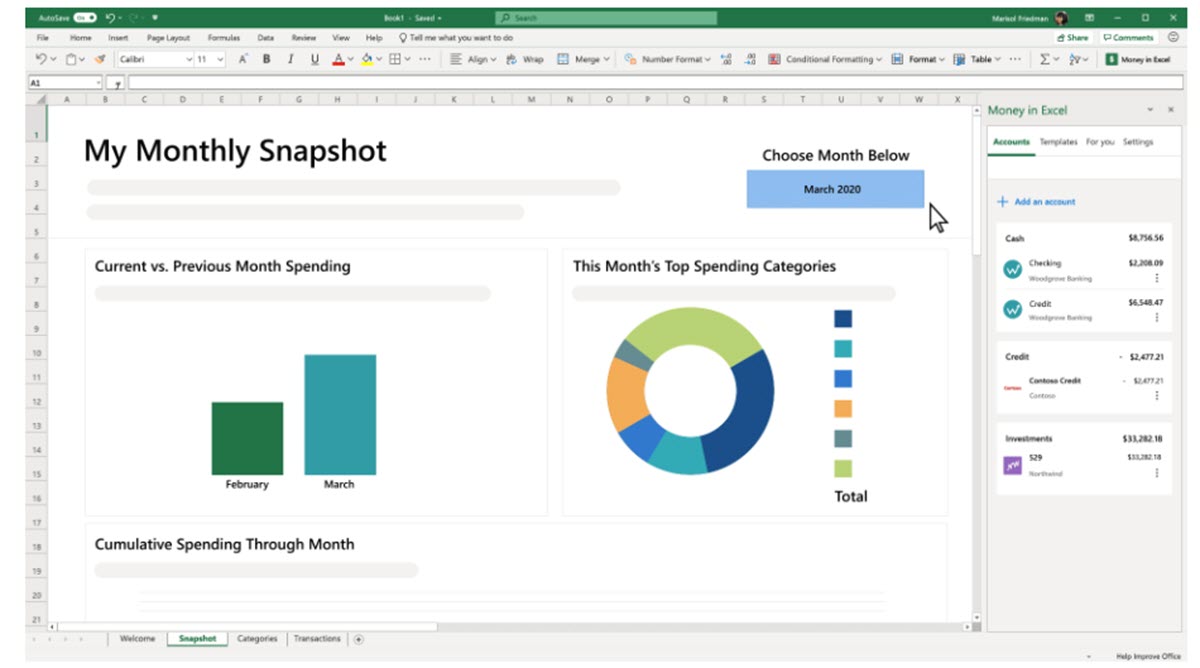 Microsoft Excel te permitirá administrar las finanzas personales