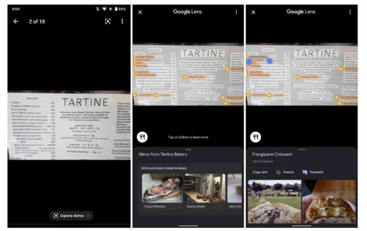 Google Lens en Google Maps para Android