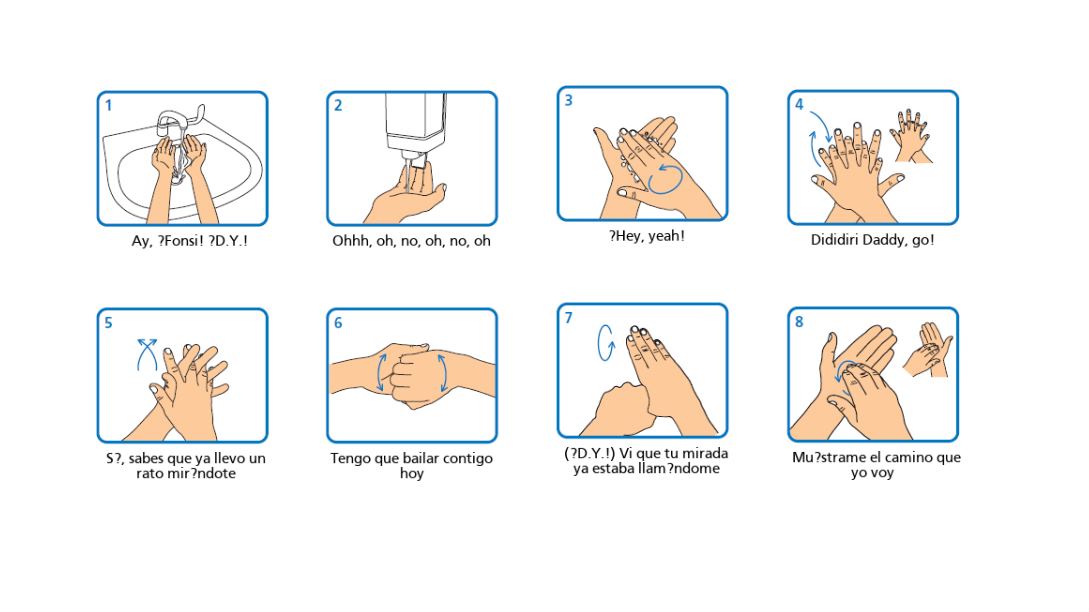 picnic Desgastar Prever Instrucciones para lavar las manos con las letras de cualquier canción