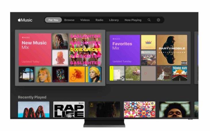 Apple Music en Samsung Smart TV