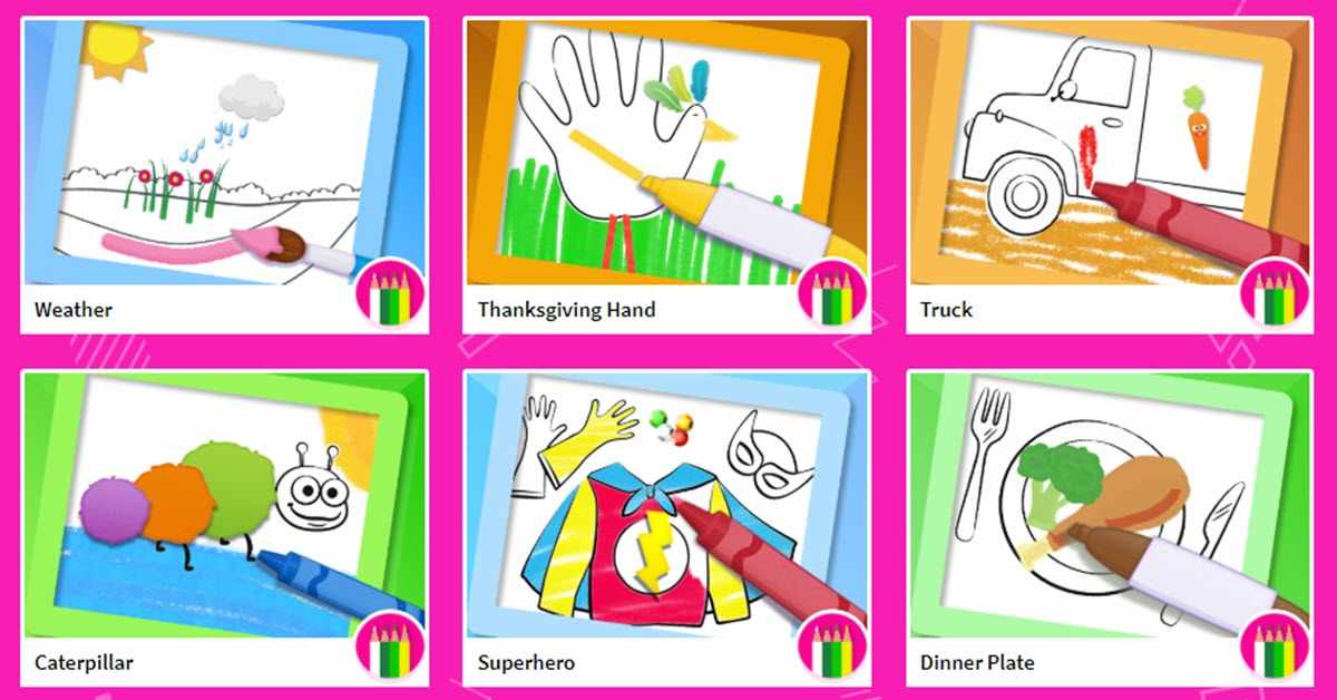 Tres plataformas interactivas con actividades para niños