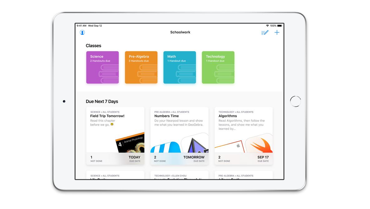 Apple actualiza Schoolwork, para ayudar a los profesores con las clases online
