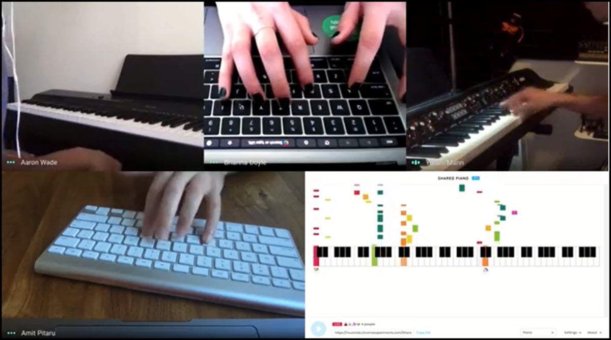 Toca el piano con tus amigos este experimento web de Google