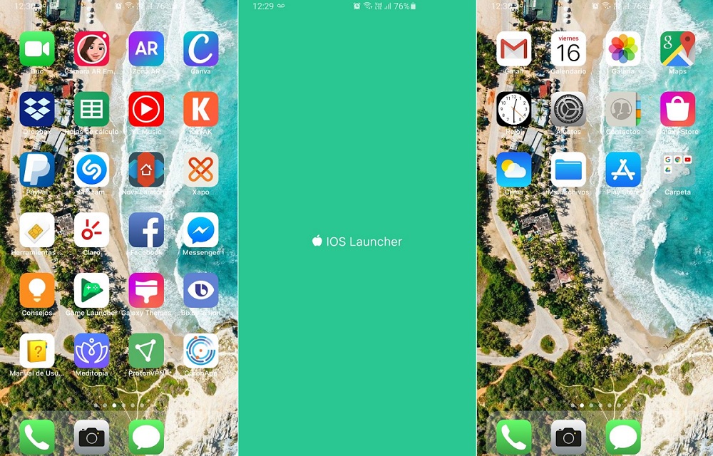 iOS 14 Launcher app en Android