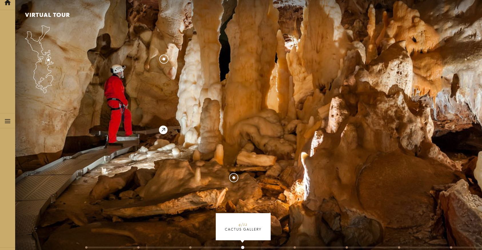 Recorridos virtuales por grandes cuevas del mundo
