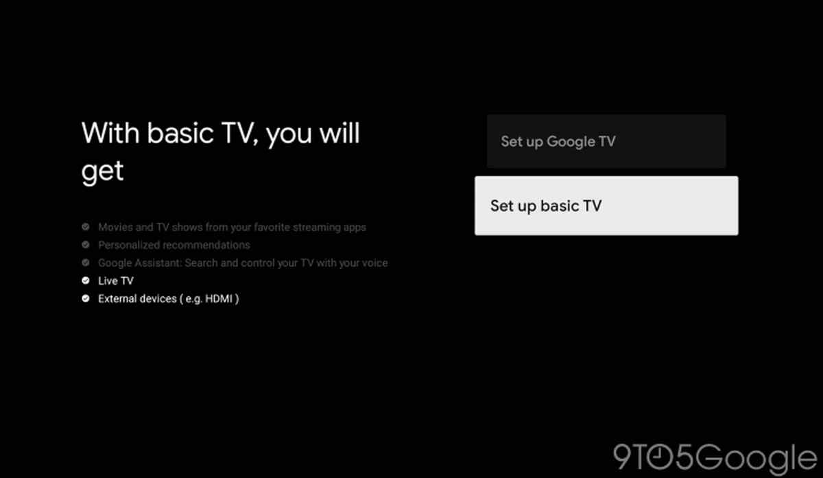Nuevo Modo Básico para Google TV
