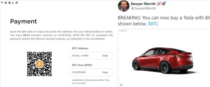 tesla bitcoin