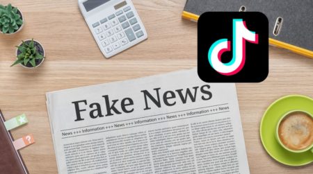 Ilustración conceptual sobre noticias falsas y desinformación en medios digitales