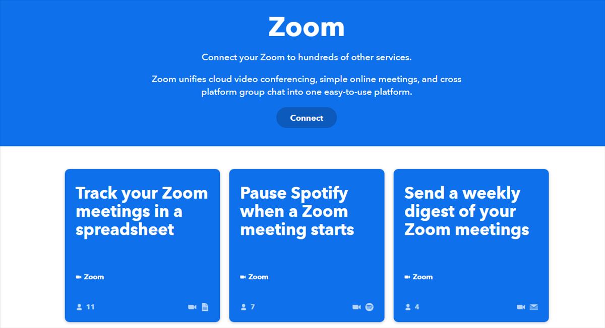 IFTTT ya puede ayudarnos a automatizar llamadas en Zoom