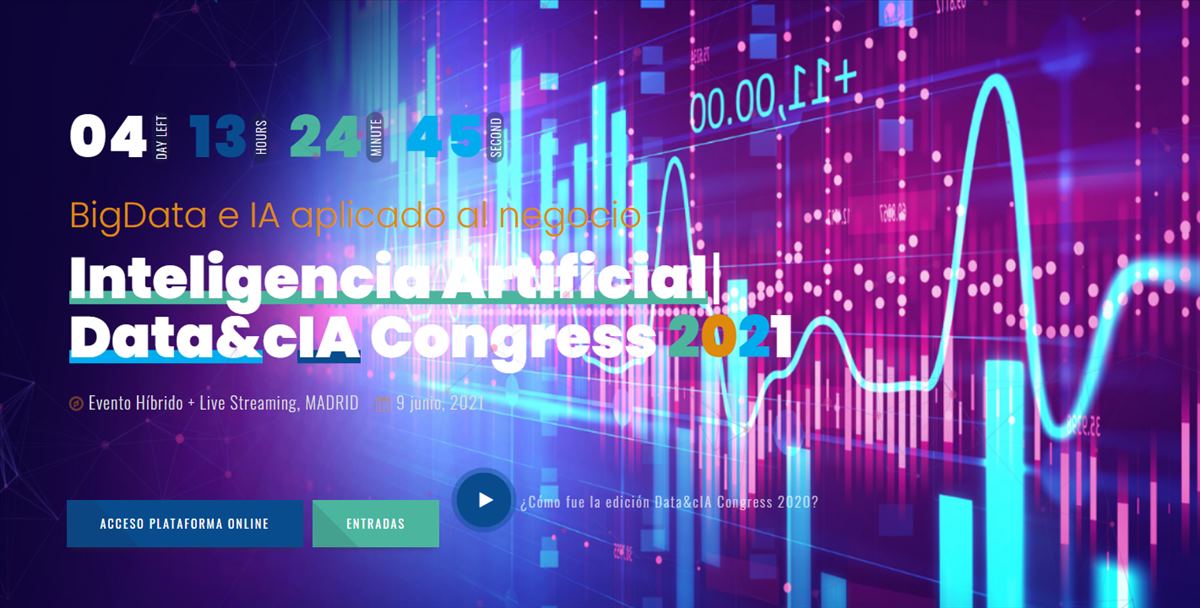 Llega la III Edición de Data&CIA Congress, el mayor evento profesional en España de Big Data e IA
