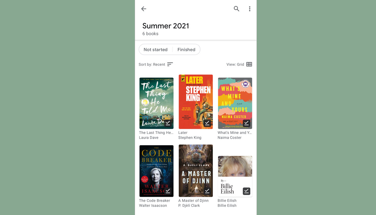 Google Play Books tiene nuevas funciones para organizar los libros desde el móvil