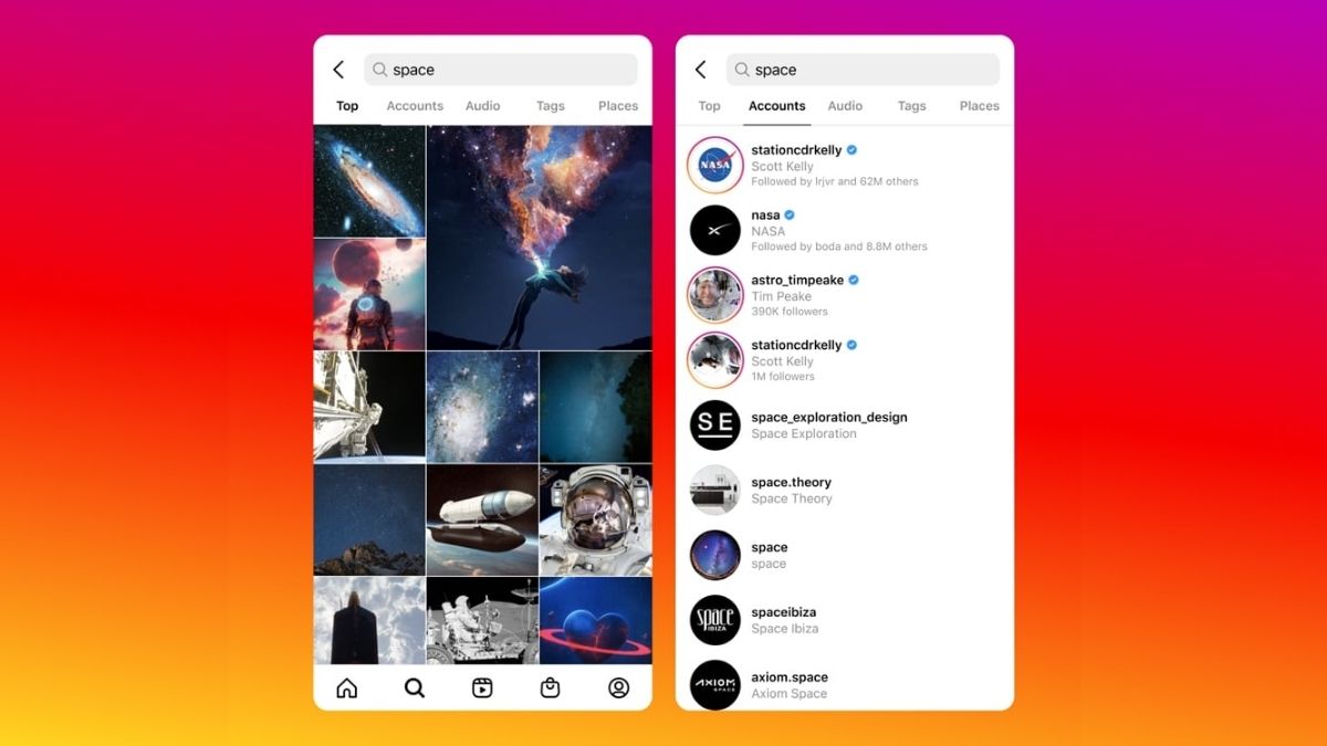Cómo selecciona Instagram los contenidos que muestra cuando se realiza una búsqueda