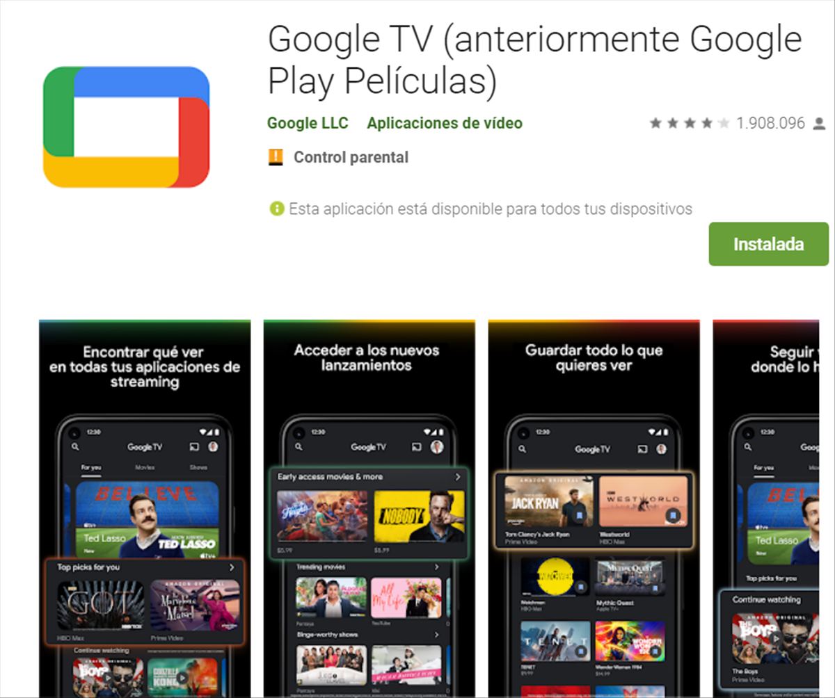 Google TV, la nueva Google Películas, integrará otros servicios de Streaming