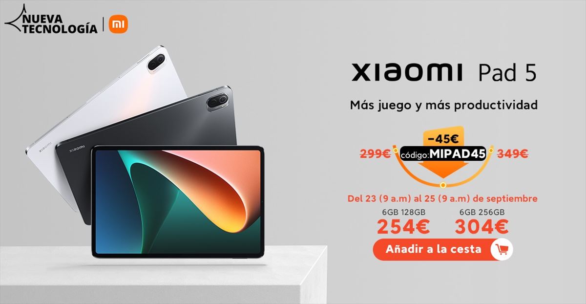 Xiaomi ha presentado la Pad 5, una tablet con 11 pulgadas y procesador  Snapdragon 860
