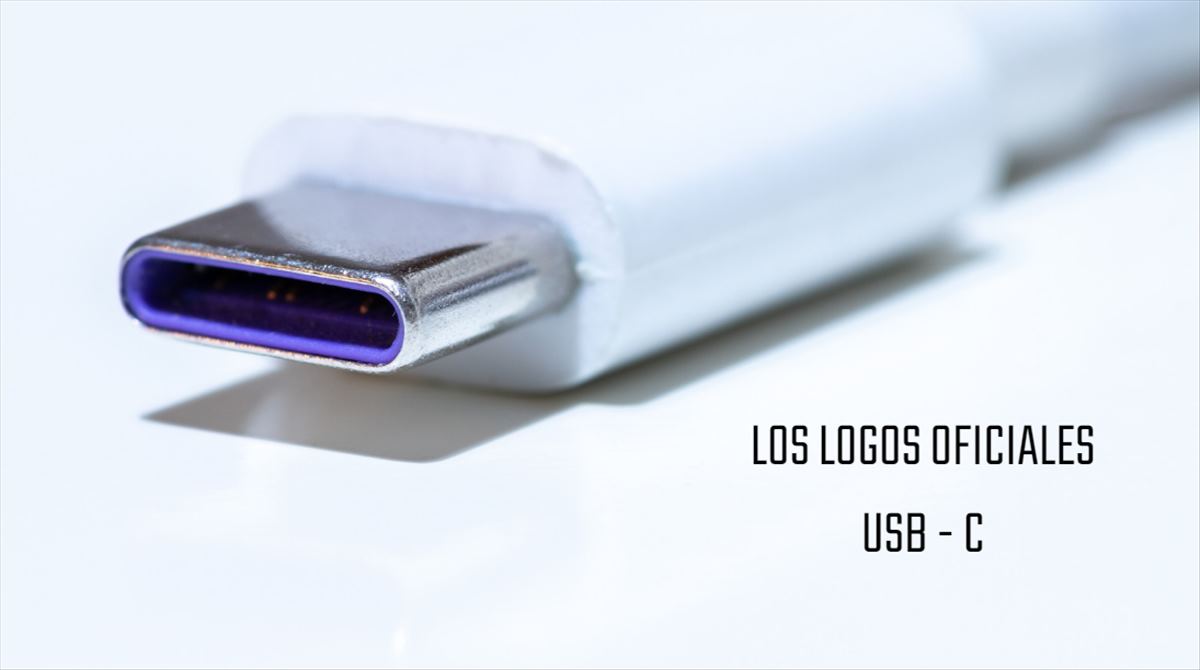 Logos de cables USB C que indican su velocidad y calidad