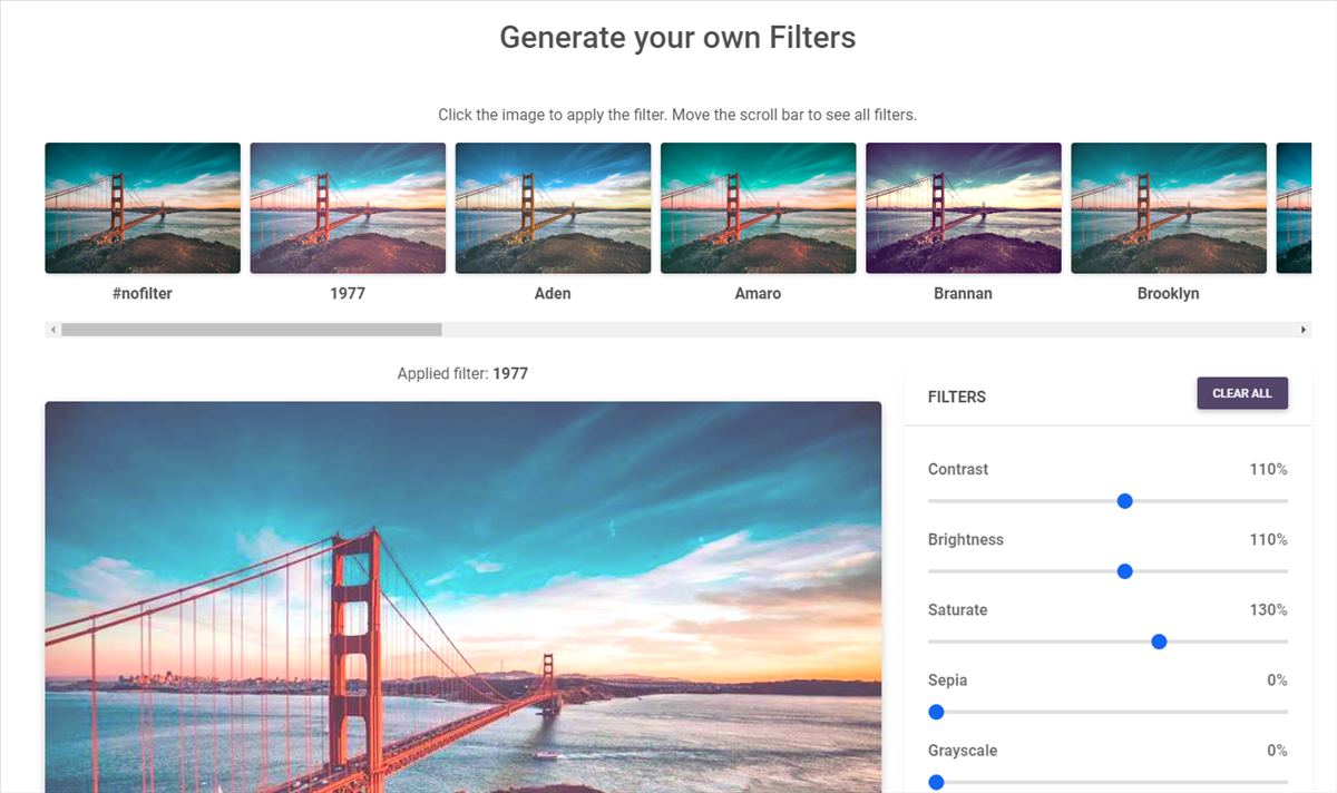 Cómo aplicar filtros de Instagram en las fotos de tu sitio web
