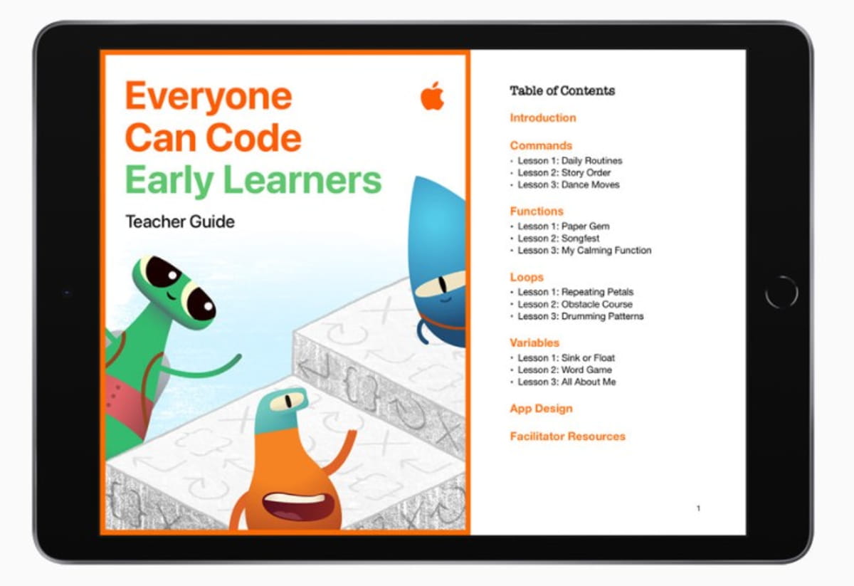 Apple lanza nuevos recursos de programación para estudiantes
