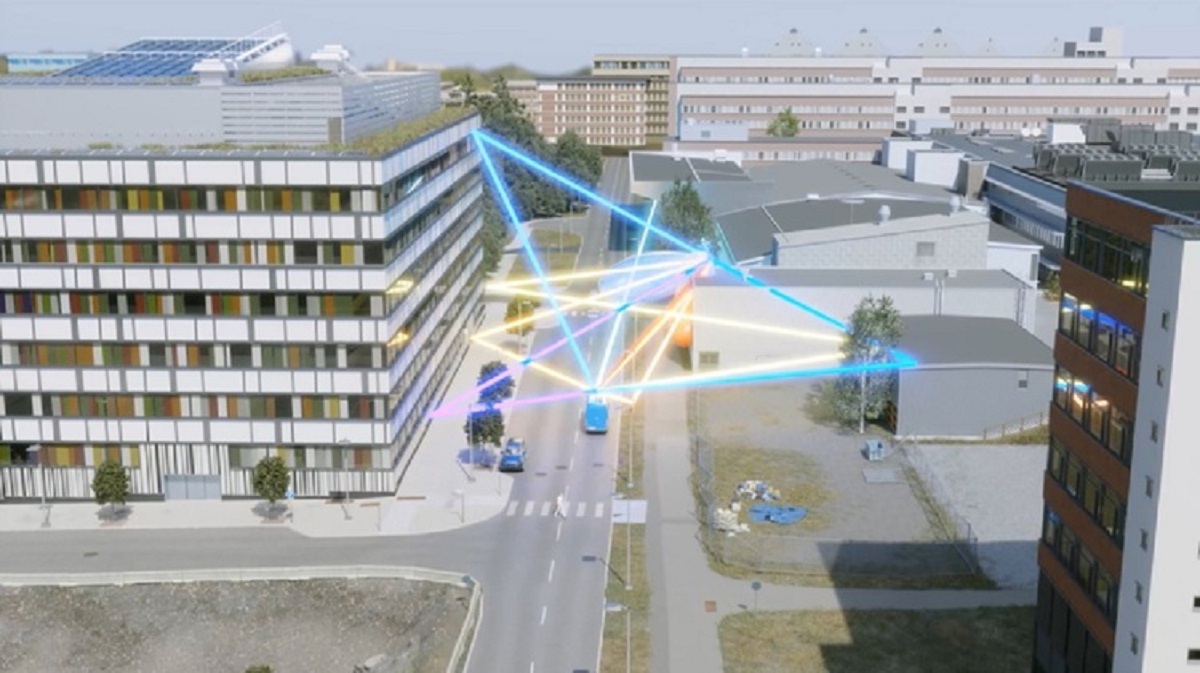 Ericsson usa Omniverse para simular recepción de la red 5G en el plano virtual de una ciudad