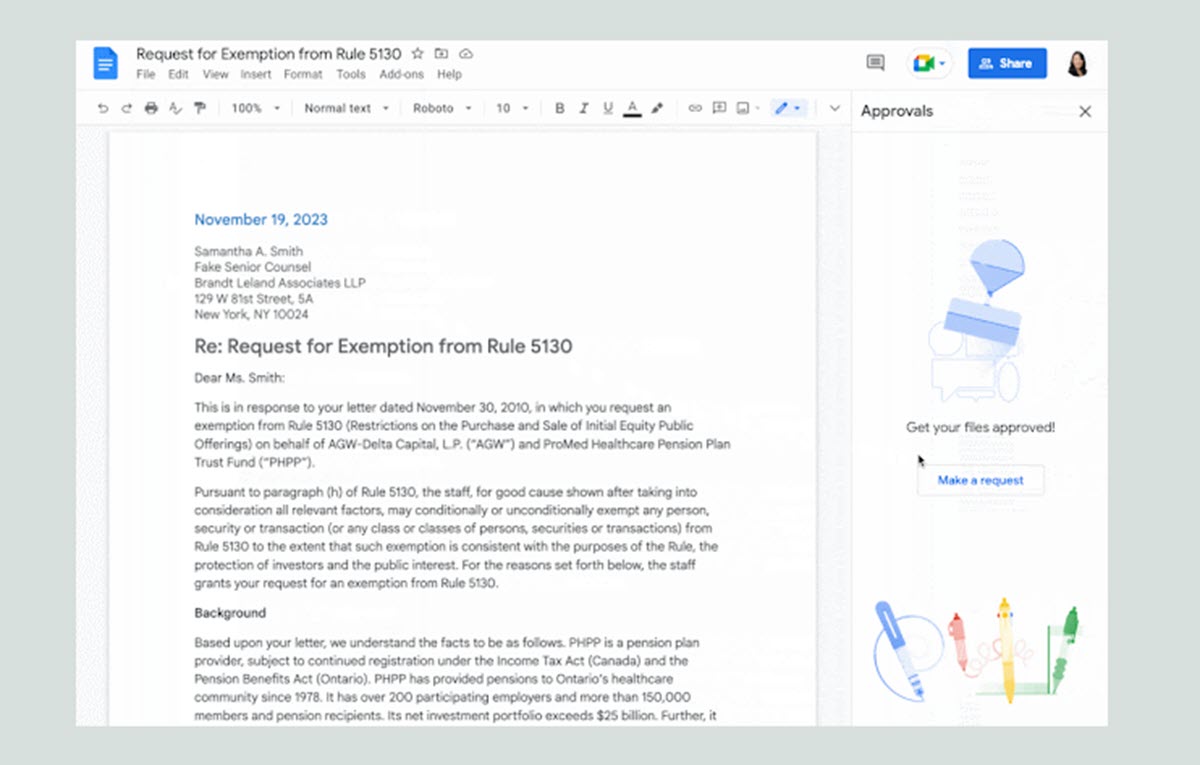 Google Docs tiene un nuevo sistema de revisión para documentos importantes