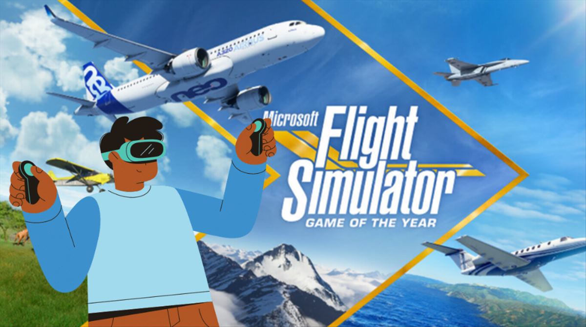 realidad virtual microsoft flight simulator