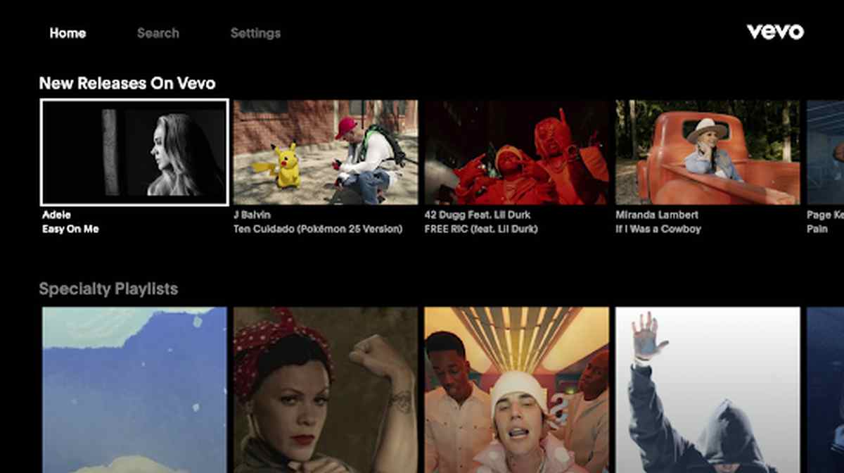 Vevo ya cuenta con app dedicada para Android TV y Google TV