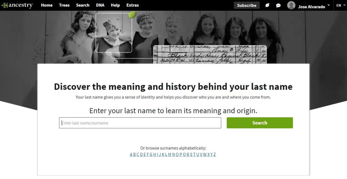 Visita la página web donde podrás conocer el origen e historia de tu apellido