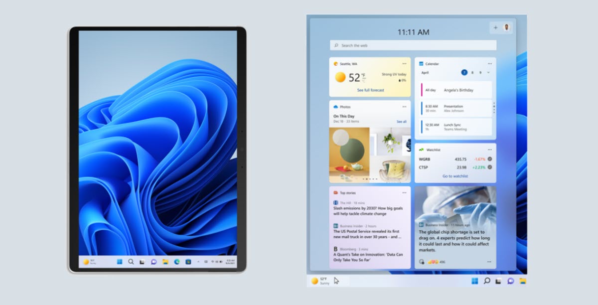 Modo tablet en Windows 11, qué es y cómo funciona