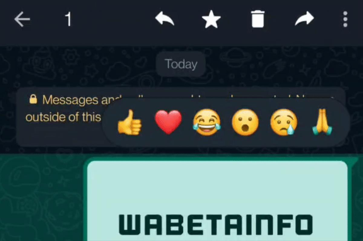 Las reacciones en Whatsapp, una función copiada de Facebook para el servicio de mensajería