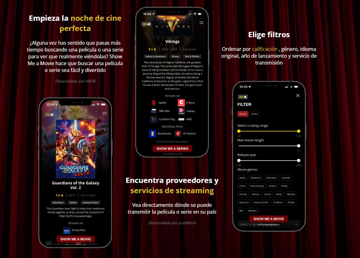 Showmeamovie, nueva app para elegir la próxima película o serie