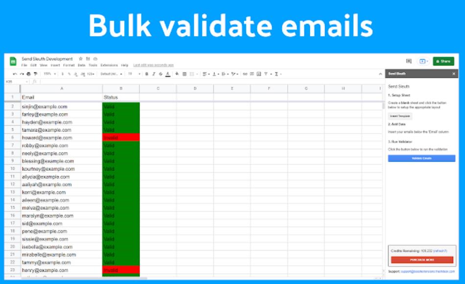 validar emails
