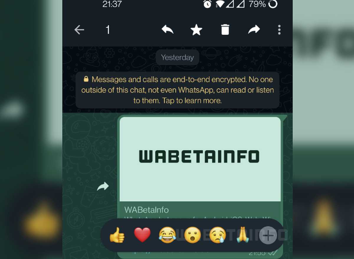 WhatsApp permitirá elegir otros emojis en las reacciones