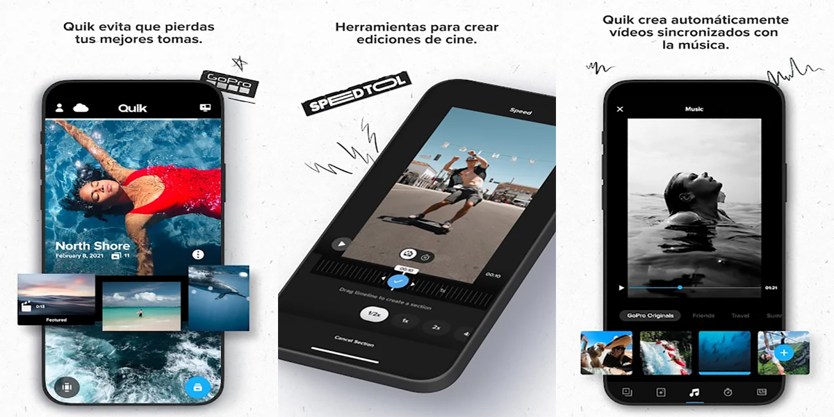 GoPro tiene su propia app para editar vídeos desde el móvil