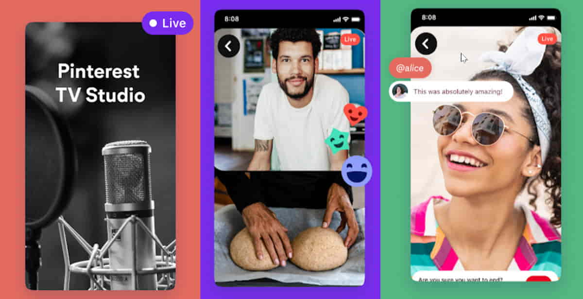 Pinterest tiene una nueva app para las transmisiones en vivo