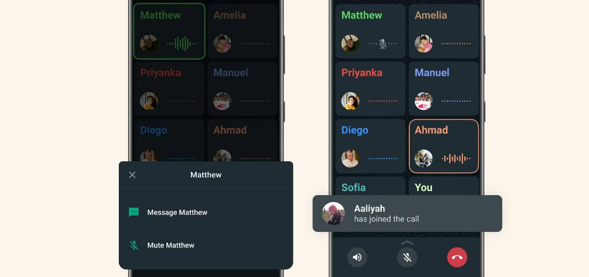 Cómo silenciar a un usuario en las llamadas grupales de WhatsApp