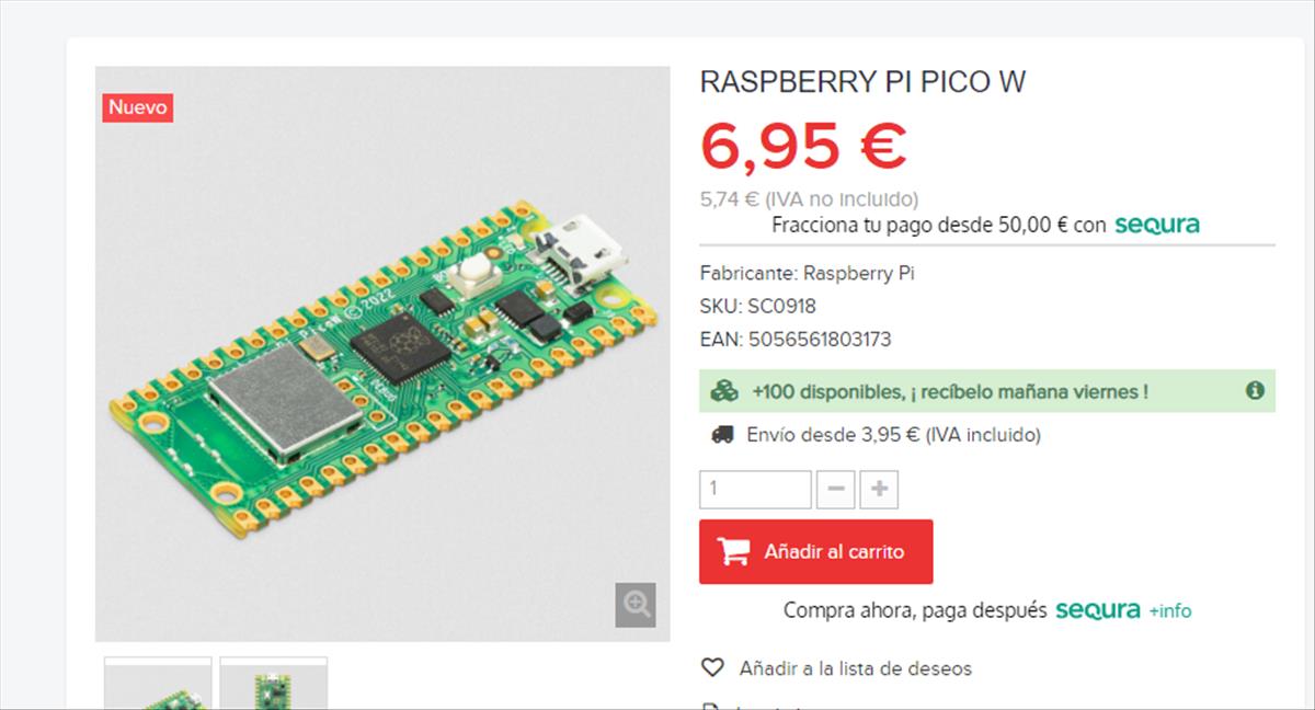 Raspberry de 7 euros que puede conectarse a WiFi