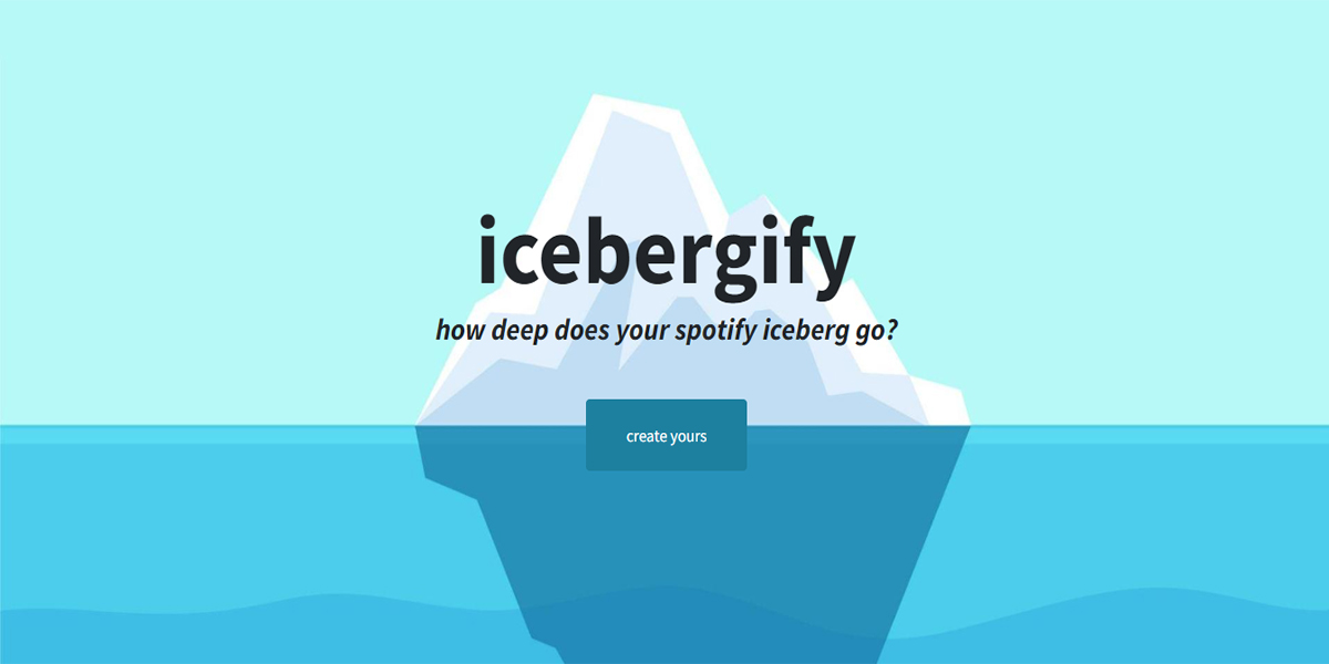 Icebergify para ver quiénes son los artistas que más has escuchado en Spotify