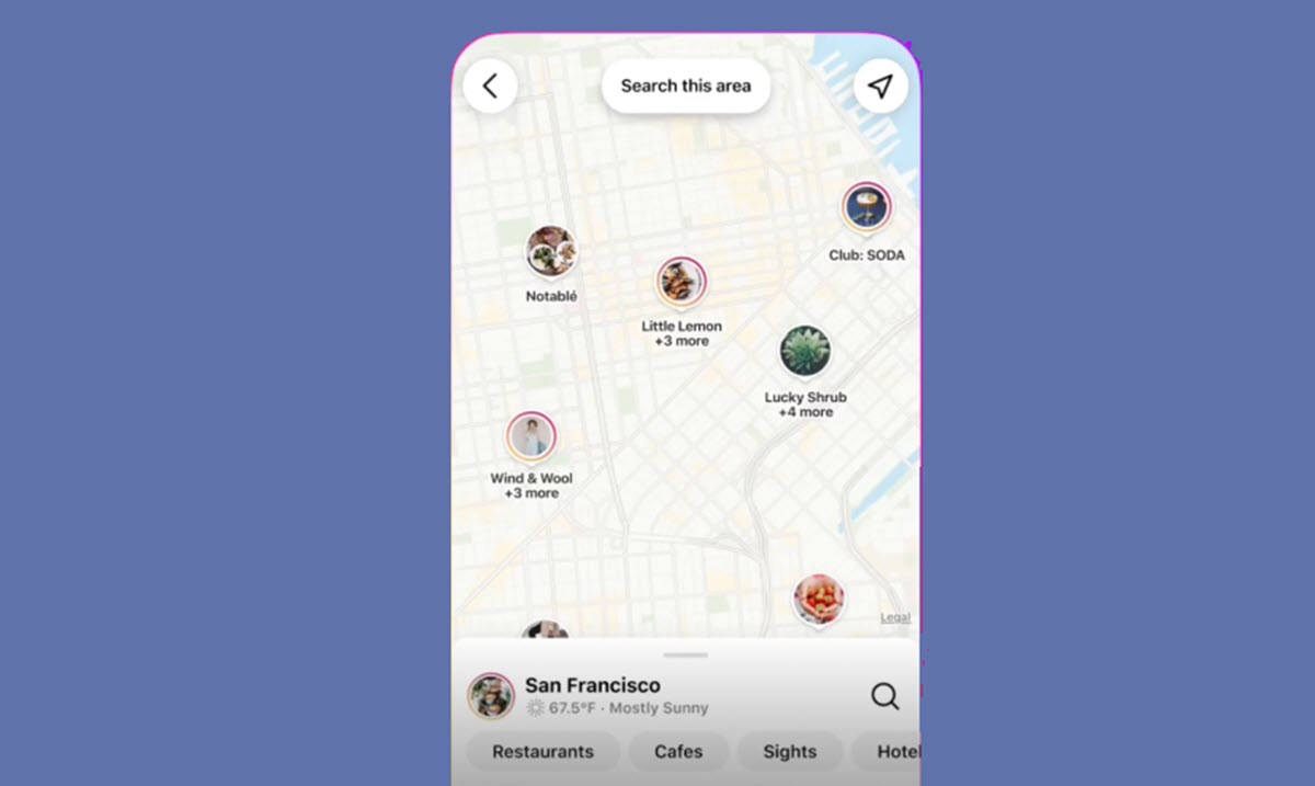 Instagram tiene un nuevo mapa de búsqueda para encontrar negocios locales