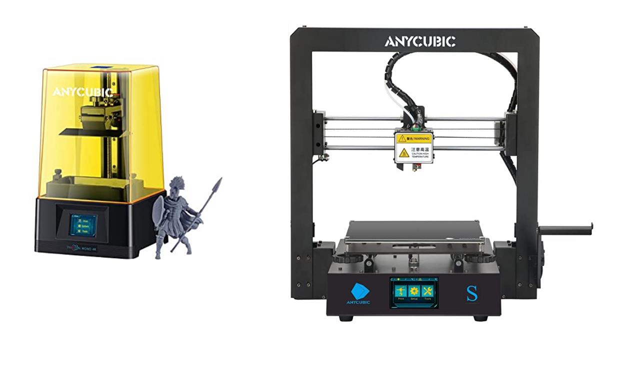 impresoras 3D menos de 200 una de resina y otra FDM