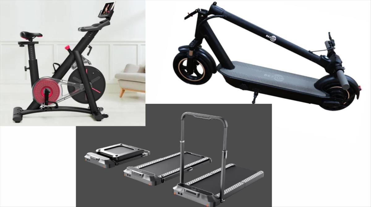 Un patinete eléctrico, una bicicleta estática y una cinta de correr, en oferta en GOGOBEST