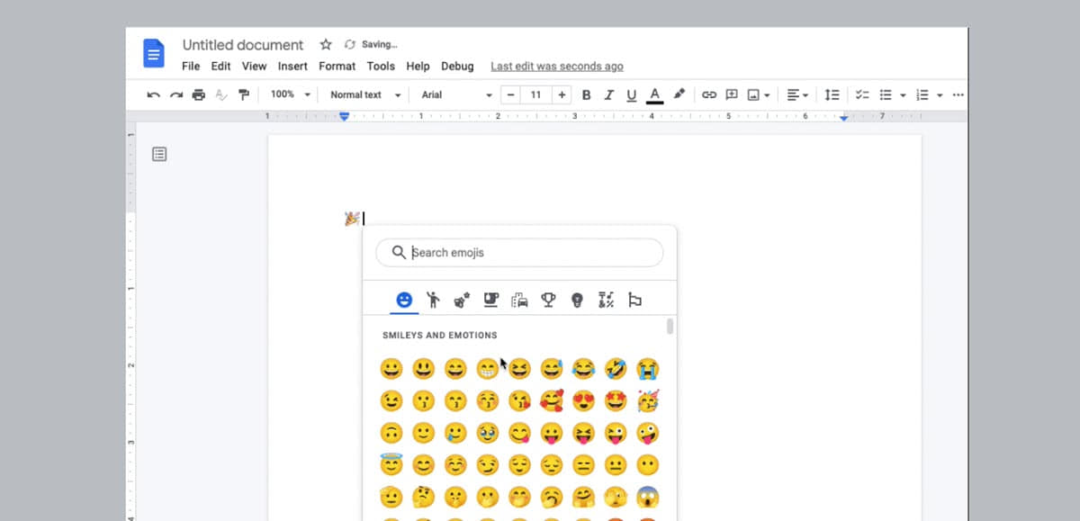 Google Docs te permite agregar emojis de forma simple