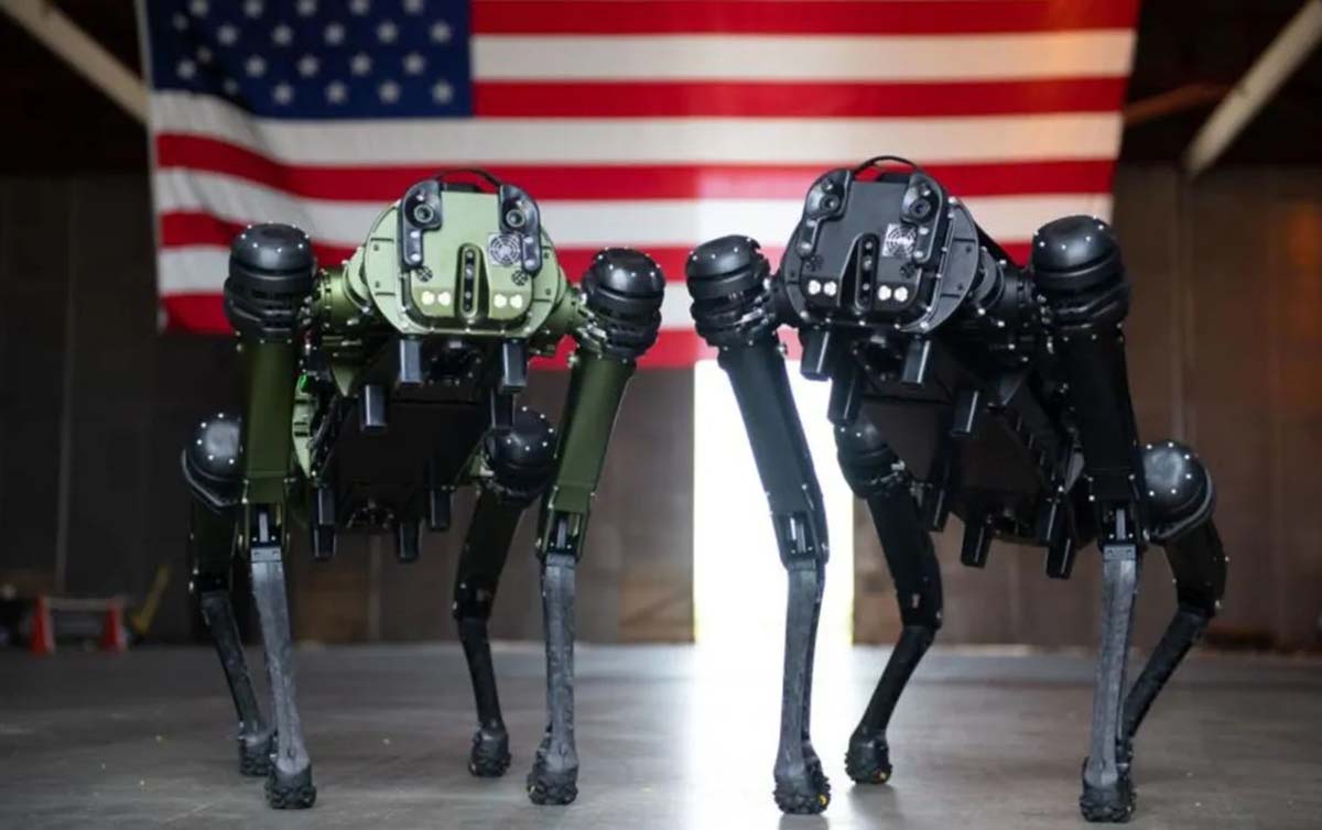 Perros robots estarían siendo entrenados para patrullar la estación de la Fuerza Espacial de Estados Unidos