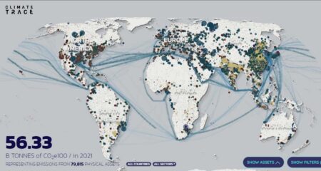 Cómo ver las emisiones de carbono en tiempo real en este mapa interactivo