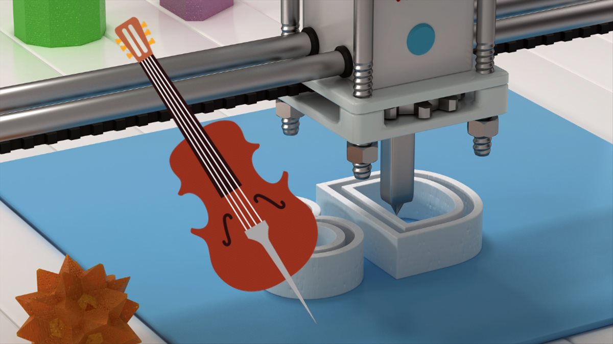 impresión 3d violín
