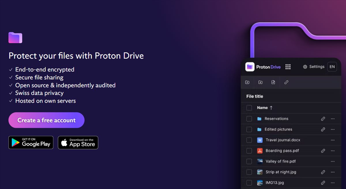 Proton Drive ya tiene apps móviles para gestionar nuestra nube privada en android y iOS